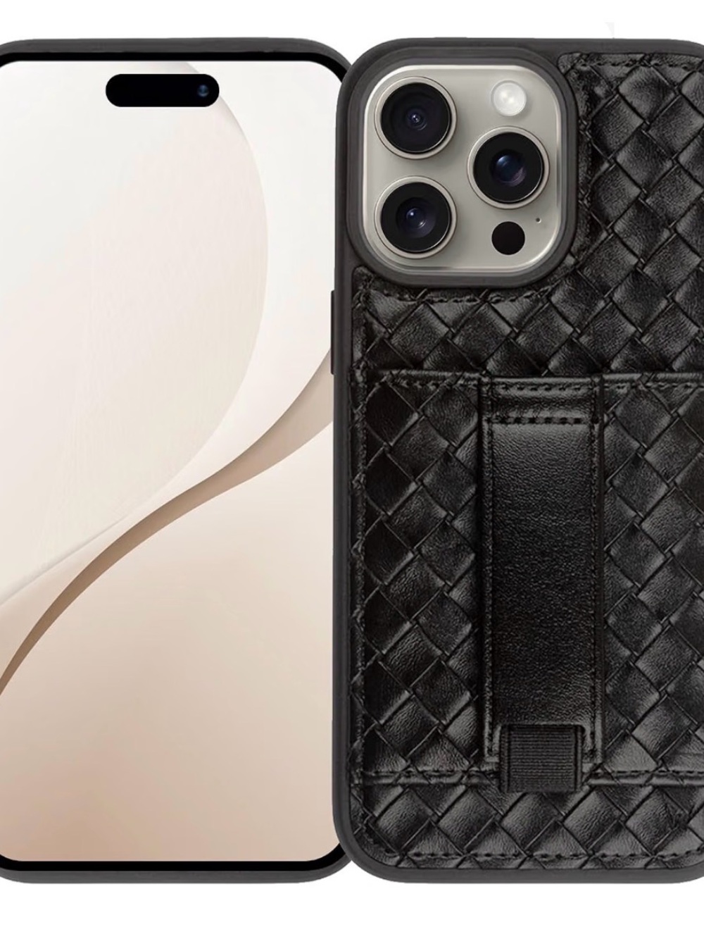 Walli Cases Wallet Phone Case for iPhone 16 Pro, Card Holder Kickstand